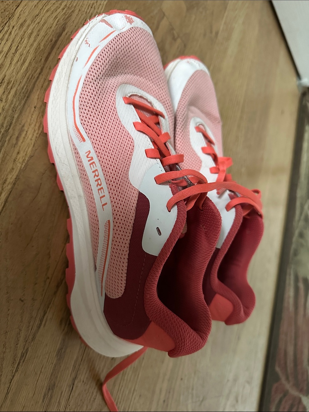 Merrell Pink Coral Lightweight Trail Sneakers